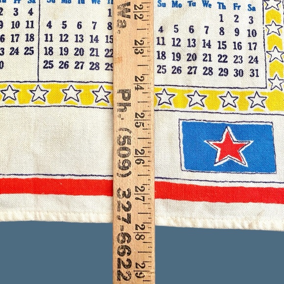 Vintage 1960 Ringling Bros and Barnum & Bailey Circus Calendar Kitchen Towel - Picture 11 of 12